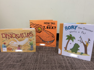 Rory the Dinosaur Wants a Pet by Liz Climo, Dig Those Dinosaurs by Lori Haskins Houran, How Tall Was A T. Rex? By Alison Limentani